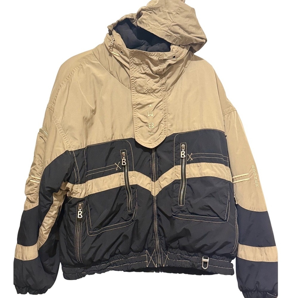 Vintage Bogner Men's Colorblock Ski Jacket Size 38 Retro 80s 90s Alpine